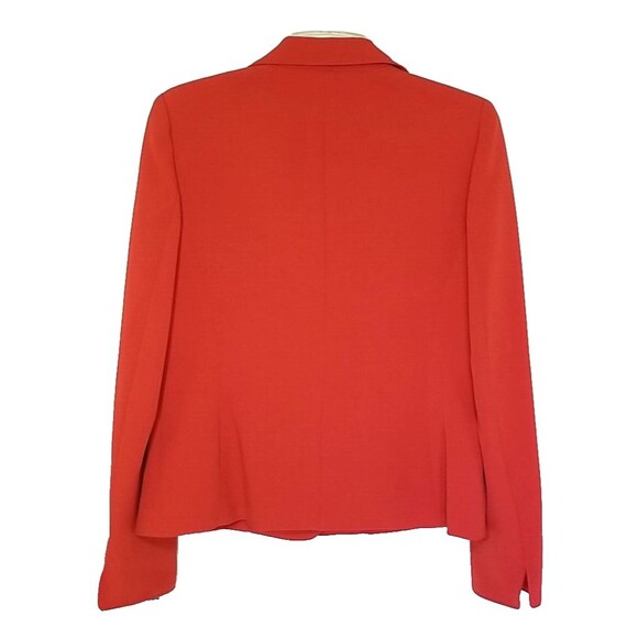 NIPON BOUTIQUE Women Cherry Red Blazer Size 6 NWT $260 Pleated Lapel         T39 - Picture 4 of 11